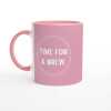 Time For Brew Pink Mug - Ceramic Pink