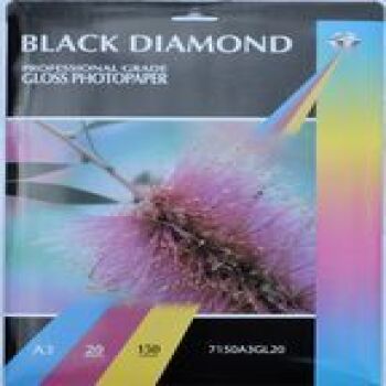 A3 150gsm Black Diamond Gloss Inkjet Paper