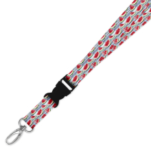 Double Breakaway Lanyard - Watermelon Stripes