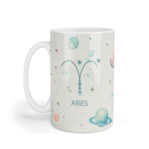 Astrology Zodiac Sign Ceramic Mug - Aries