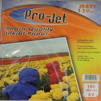 Projet A4 110gsm Inkjet Paper