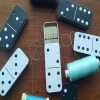 Domino Magnetic Needle Travel Tin | Magnetic Needle Case - Black Six | Three