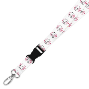 Double Breakaway Lanyard - Stethoscope & Hearts