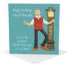 Greatest Great Grandad birthday card - designed by Erica Sturla - 15cm square and blank inside, made in the UK
