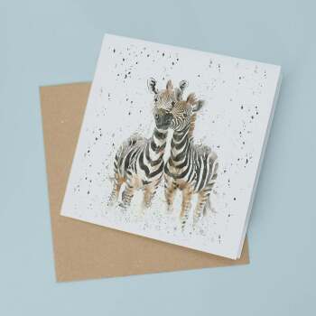 Anniversary Card For Husband or Wife Anniversary Card For Boyfriend or Girlfriend Cute Zebras Wedding Anniversary For Couple