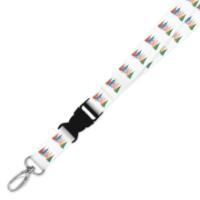 Double Breakaway Lanyard - Hand Drawn Christmas Trees