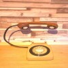 The 1970s GPO 746 Rotary Dial Telephones in Vintage Green & Brown, with black rims.