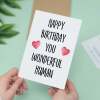 Birthday Card For Him Card For Friend Card For Husband Birthday Card For Her For Wife or Girlfriend Card For Boyfriend You Wonderful Human - Large (5x7) / Blank Message