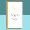 Funny Personalised Engagement Card - Cheeky Design - Custom Names - For Newly Engaged Couple - Him and Her, Him and Him, Her and Her - Blank inside - Regular - Matte