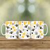 Adorable Gnome Mugs with Sunflower and Bee Design - Honeycomb