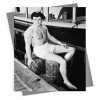 Rock Hudson - vintage black and white themed card - 12.6 x 17.7cm and blank inside - made in the UK