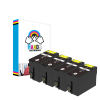 Non OEM Hands Compatible Ink Cartridges T2701, T2711 (Big Black), T2712, T2713, T2714  (27xl) -  4 Big Blacks (T2711)