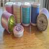 Bobbin Sewing & Needle Travel Tin | Craft Storage Case - Purple