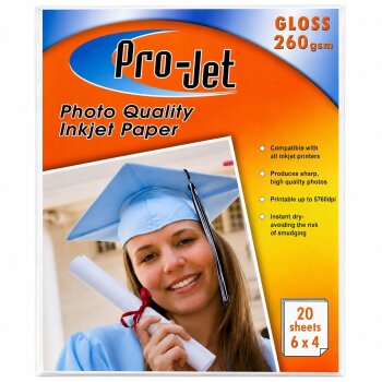 Projet 6x4 260gsm Gloss Photo Paper