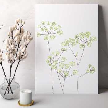 Fennel blank greeting card -  designed by Eloise Hall - 15.7 x 11cm and blank inside, made in the UK