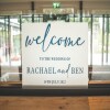 Wedding Welcome Sign / A2 Acrylic Sign / Personalised Sign / Acrylic Welcome Board / Welcome To The Wedding / - A3 CLEAR - Black