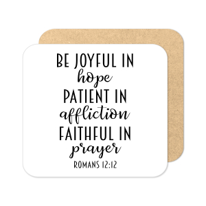 Religious Coaster - Be Joyful In Hope