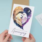 Anniversary Card For Couple Wedding Anniversary Card For Son and Daughter-In-Law Anniversary Card For Daughter and Son-In-Law Love Bird Card