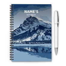 Personalised A5 Artwork Notebook - Kandersteg - Switzerland