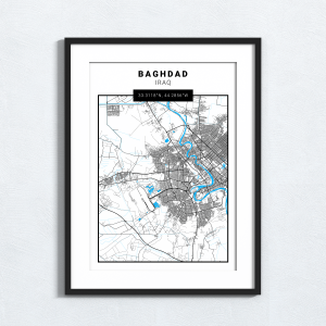 Map Print - Baghdad - Iraq