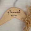 Completed Personalised Wedding Hanger / Hanger Decal Sticker / Custom Decal / Bridesmaid Gifts / Bridal Decals Permanent Vinyl - Name Only - Decal - Black
