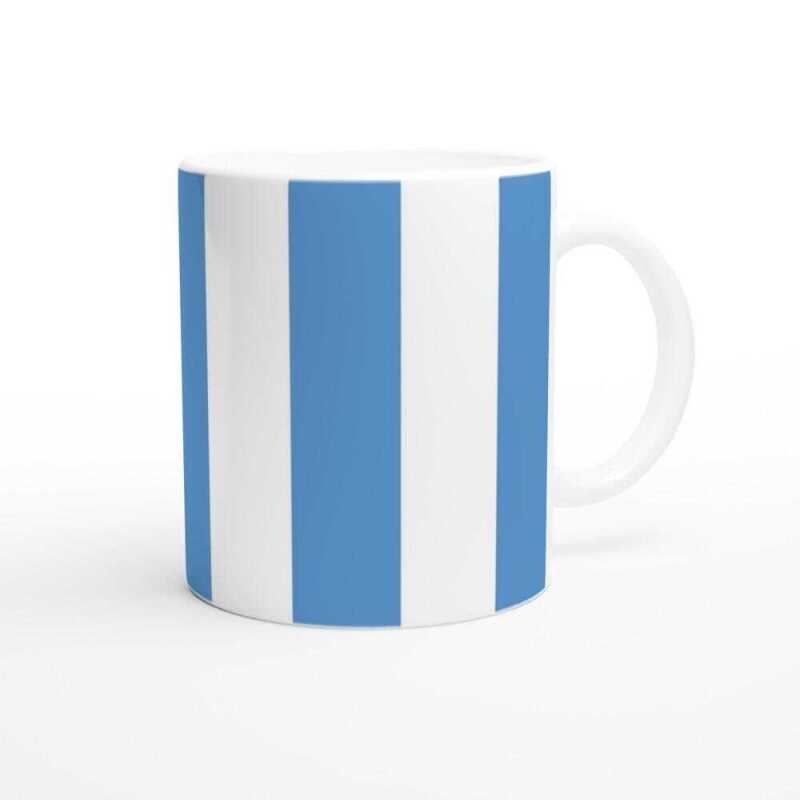 Seaside Blue And White Deckchair Mug