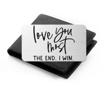 Aluminium Wallet Card - Love You Most