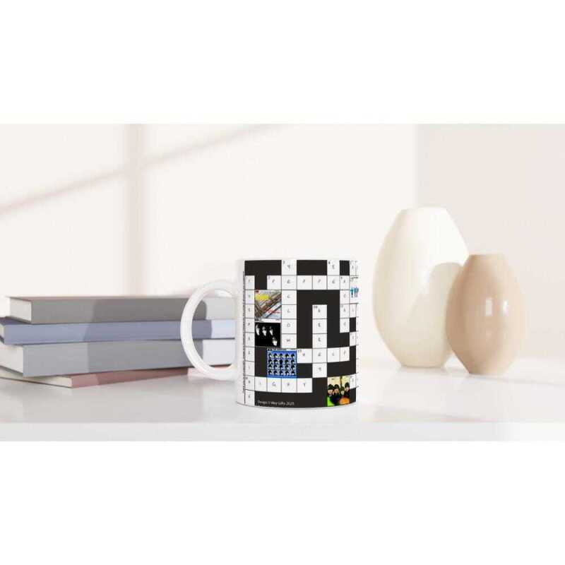 Beatles Albums Crossword Mug - Ceramic White