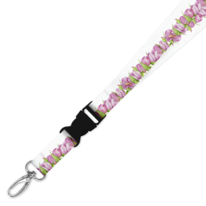 Double Breakaway Lanyard - Tulip Border