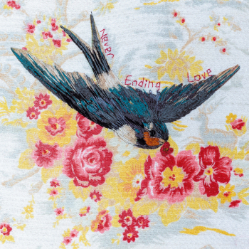 Never Ending Love 150mm Square Greetings Card by Sarah J Perry