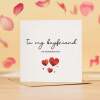 Valentine's Day Card for Boyfriend, Cute Simple Design for Valentine's Day - Square (5.5x5.5) / Blank Inside