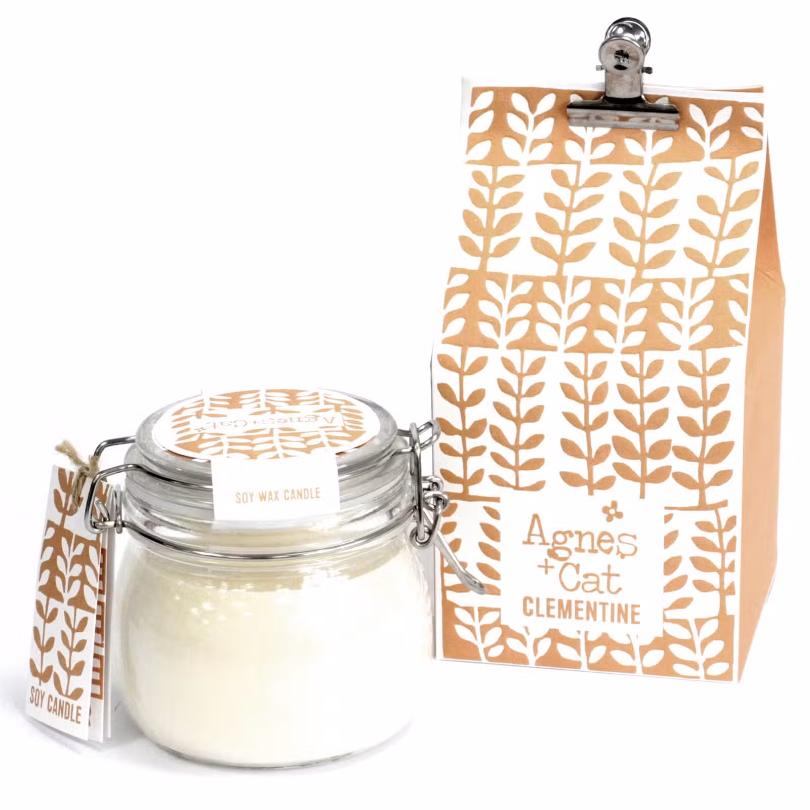 Clementine Soy Wax Candle &ndash; Kilner Jar