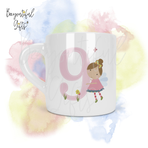 Personalised Fairies 9th Birthday Number Smug Mug® (6oz)