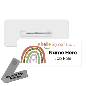 Name Badge - Boho Rainbows Hello My Name is... - Boho Rainbow 3