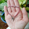 Dusky Pink kids bracelet with a Fairy Charm