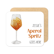 Personalised Aperol Spritz Coaster | Personalised Cocktail Coaster