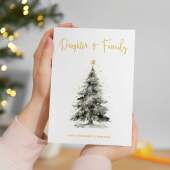 Christmas Card For Daughter and Family Card Xmas Card for Daughter Christmas Card for Loved One Daughter Family Card Christmas Tree Card