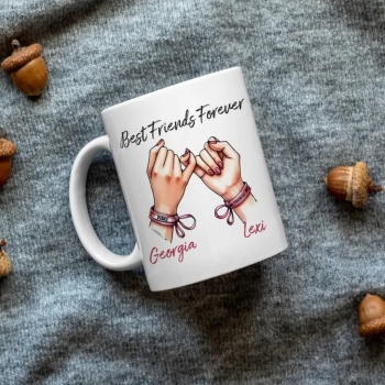 Custom Best Friends Forever Pinky Promise Mug 💕☕