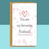 Funny Husband Valentine's Card - Can be personalised - Ideal for Husband - Custom Card for Valentines Day - Blank inside - Large