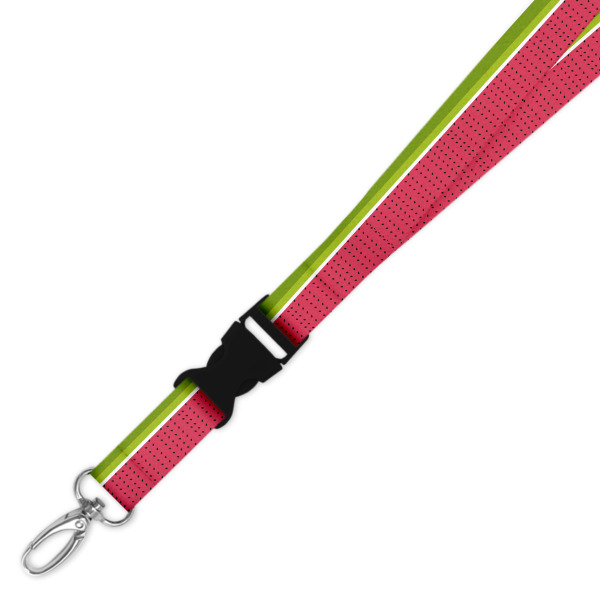 Double Breakaway Lanyard - Watermelon Slice