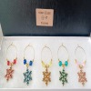 Snowflake Wine Glass Charms Christmas New Year