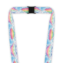 Double Breakaway Lanyard - Rainbow In The Clouds