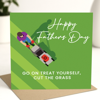 Funny Father’s Day Card – Lawn Mower Joke for Dad – Humorous Card for Garden Lovers & Lawn Enthusiasts
