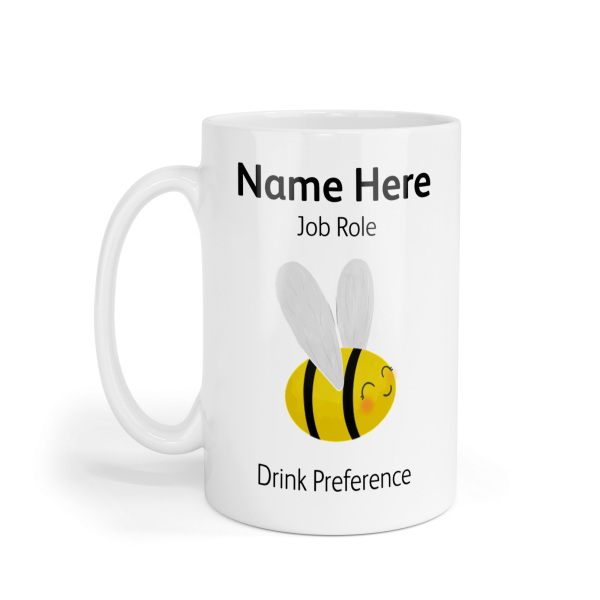 Personalised Ceramic Mug - Cute Bee