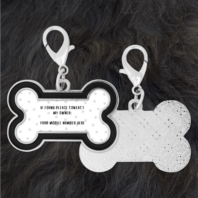 Personalised 'If Found' Safety Collar Tag - Red