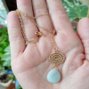 Angelite Gold Necklace