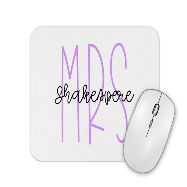 Personalised Mouse Mat - Teacher's Name Miss/Mrs/Mr