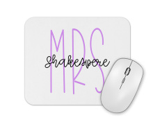 Personalised Mouse Mat - Teacher's Name Miss/Mrs/Mr