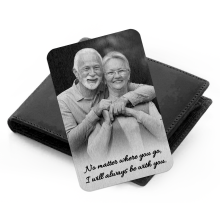 Photo Memorial wallet card, In loving Memory I Will Carry You With Me Until I See You Again - Single Card