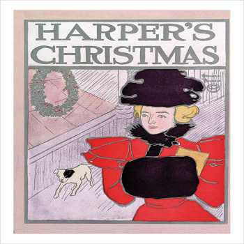 Harpers Cover - a 17.5 x 12.5cm Christmas Card from Holy Mackerel's Alternative Image Range of Festive Designs.